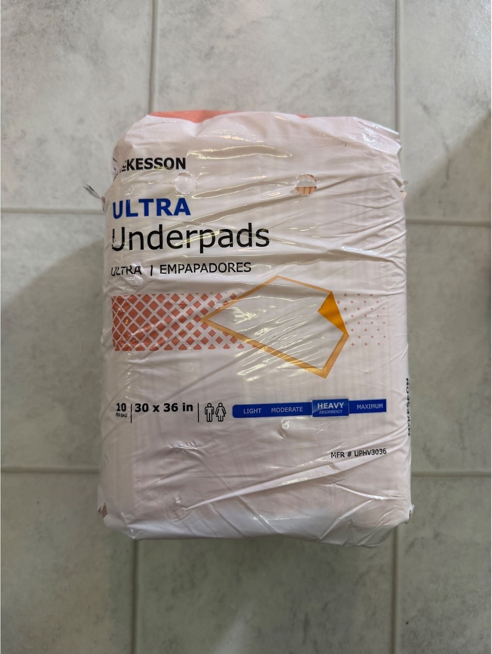 McKesson Ultra Heavy Underpads 30 x 36 inches - 10 Count